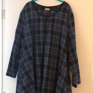 COPY - Lightly Worn Tulip Flannel Tunic - XL